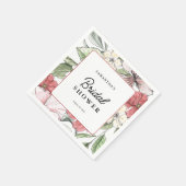 夏の花または秋の花 ブライダルシャワー スタンダードカクテルナプキン (角)