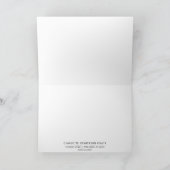 夏の花を添えた牧場風の家　ブランクノート カード (内部)