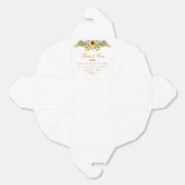 夏の花を飾ったウェディング フェイバーボックス (見開き)