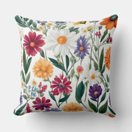 夏の花オールオーバープリント装飾用クッション クッション