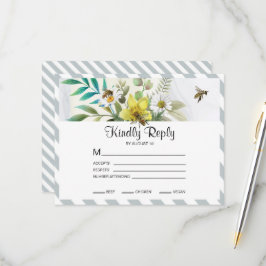 夏の花ゴールデンフレーム 出欠カード