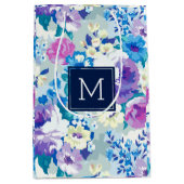 夏の花パステルカラー ミディアムペーパーバッグ (正面)