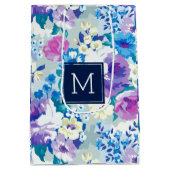 夏の花パステルカラー ミディアムペーパーバッグ (裏面)