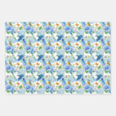 夏の花ラッピング紙シート ラッピングペーパーシート (正面2)