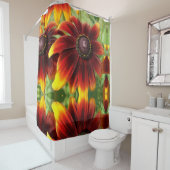 夏の花写真シャワーカーテン シャワーカーテン (インサイチュ)