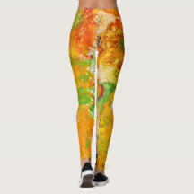 夏の花抽象芸術オレンジ金ゴールド黄