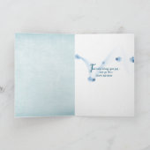 夏の花束を持つ誕生日のデイジー カード (内部)