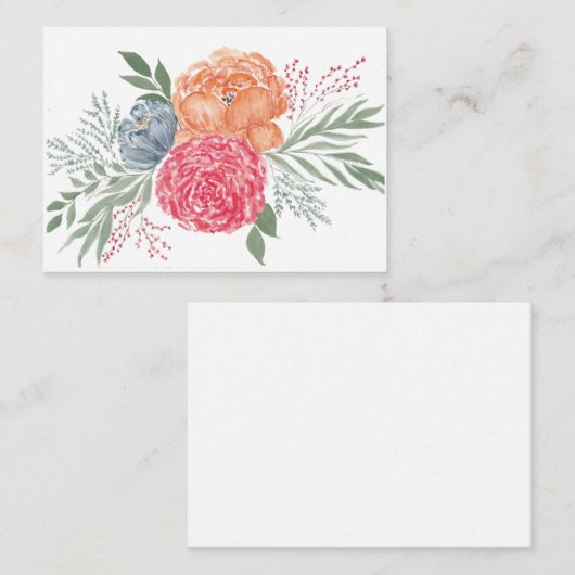 夏の花束ノートカード ノートカード (正面/裏面)