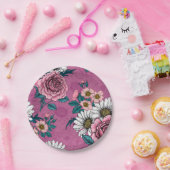 夏の花束2 ペーパープレート (パーティー)