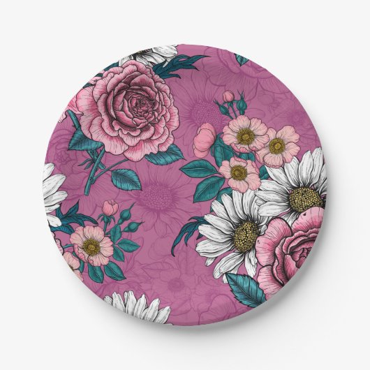 夏の花束2 ペーパープレート (正面)