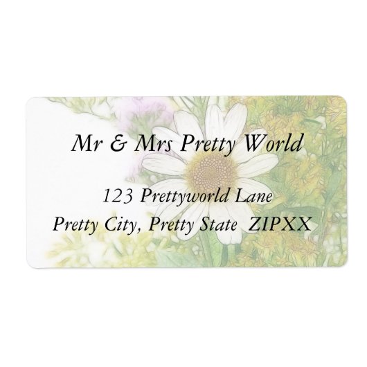 夏の花束 ラベル (正面)