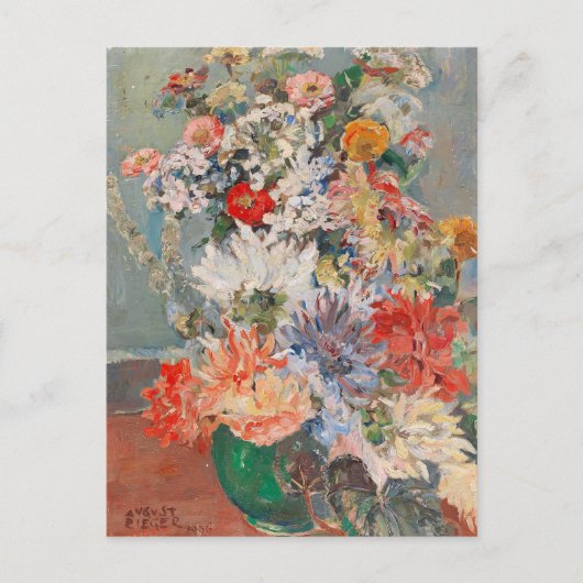 夏の花束 | リーガー威厳がある ポストカード (正面)