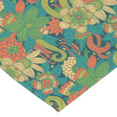 夏の花柄パターン ショートテーブルランナー (コーナー)