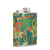 夏の花柄パターン フラスク (右)