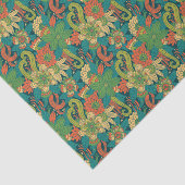 夏の花柄パターン 薄葉紙 (詳細)