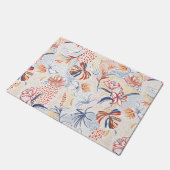 夏の花柄 ドアマット (アングル)