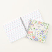 夏の花柄 ノートブック (内部)
