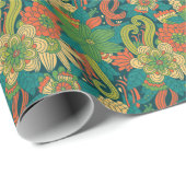 夏の花柄 ラッピングペーパー (ロールコーナー)