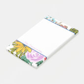 夏の花模様に関すカラフルる注意 ポストイット (アングル)