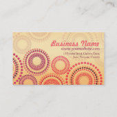 夏の花火ファッション小売り名刺 名刺 (裏面)