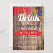 夏の花火BBQ 招待状 (正面)