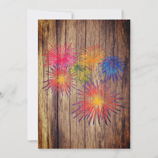 夏の花火BBQ 招待状 (裏面)