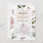 夏の花結婚の 招待状 (裏面)