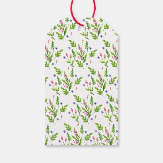 夏の花結婚式の引き出物「ありがとう」ギフトラベル ギフトタグ (裏面)