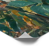 夏の花絵を描の ポスター (角)