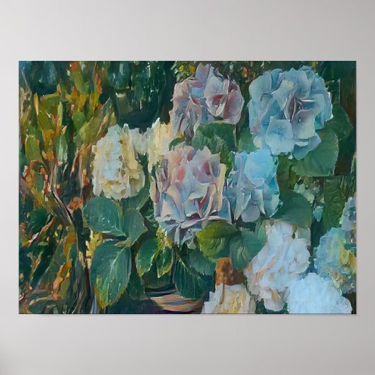 夏の花絵を描の ポスター (正面)