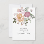 夏の花縦式レセプションカード (裏面)