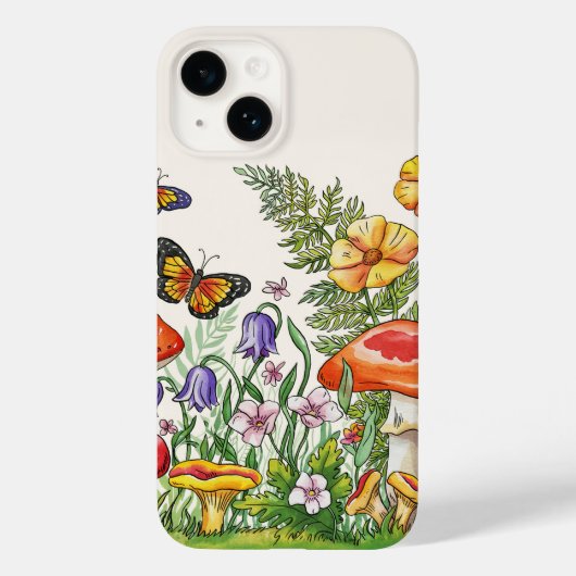 夏の花電話ケース Case-Mate iPhoneケース (裏面)