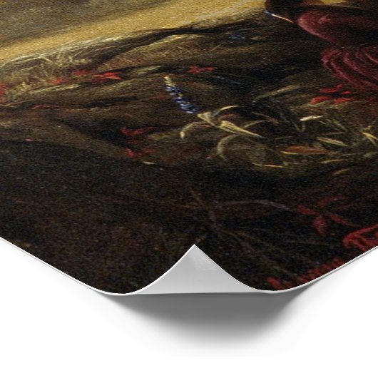 夏の花1859by Jerome B Thompson - ポスター (角)