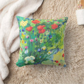 夏の花、けいとう クッション (ブランケット)