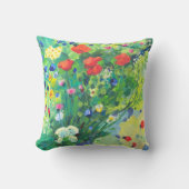 夏の花、けいとう クッション (正面)