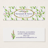 夏の花 ウェディングインフォメーションカード (正面&裏面)