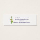 夏の花 ウェディングインフォメーションカード (裏面)