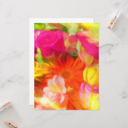 夏の花 カード (正面/裏面インサイチュ)