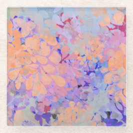 夏の花 ガラスコースター