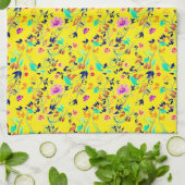 夏の花 キッチンタオル (折り畳み)