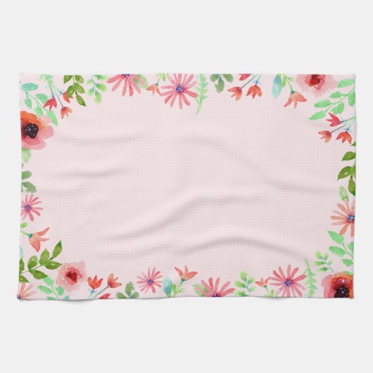 夏の花 キッチンタオル (横)