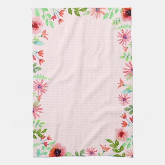 夏の花 キッチンタオル (縦)