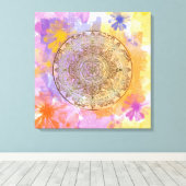 夏の花 キャンバスプリント (インサイチュ (ウッドフロア))