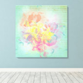 夏の花 キャンバスプリント (インサイチュ (ウッドフロア))