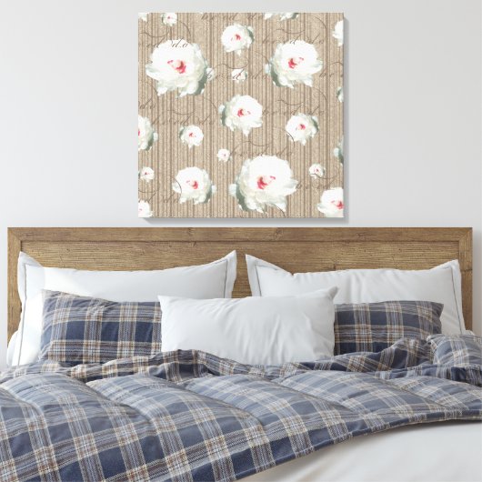 夏の花 キャンバスプリント (インサイチュ (寝室))