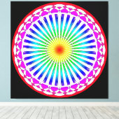 夏の花 キャンバスプリント (インサイチュ (ウッドフロア))