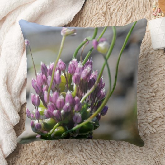 夏の花 クッション (ブランケット)