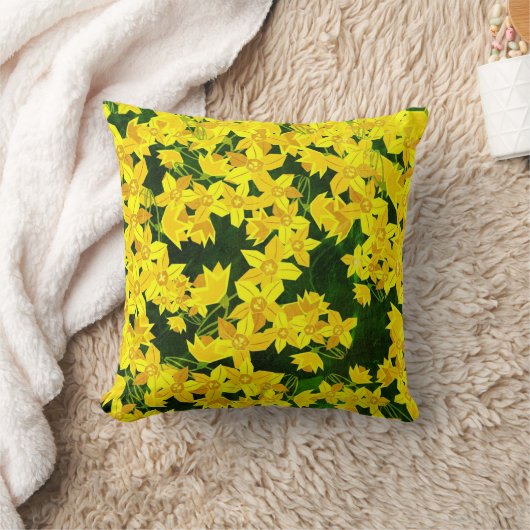 夏の花 クッション (ブランケット)