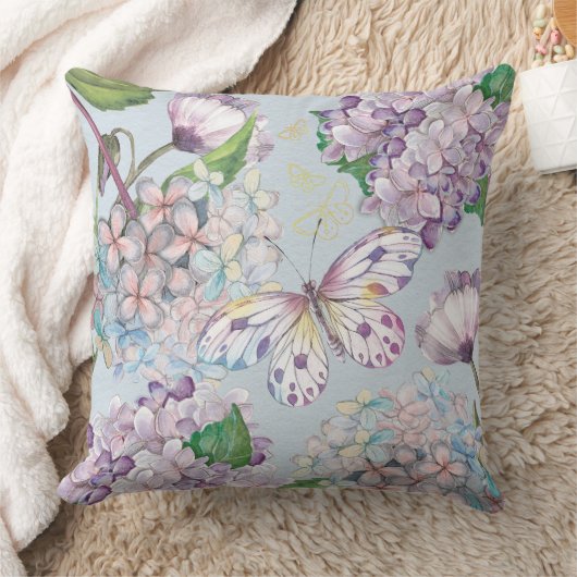 夏の花 クッション (ブランケット)