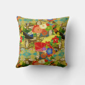 夏の花 クッション (裏面)